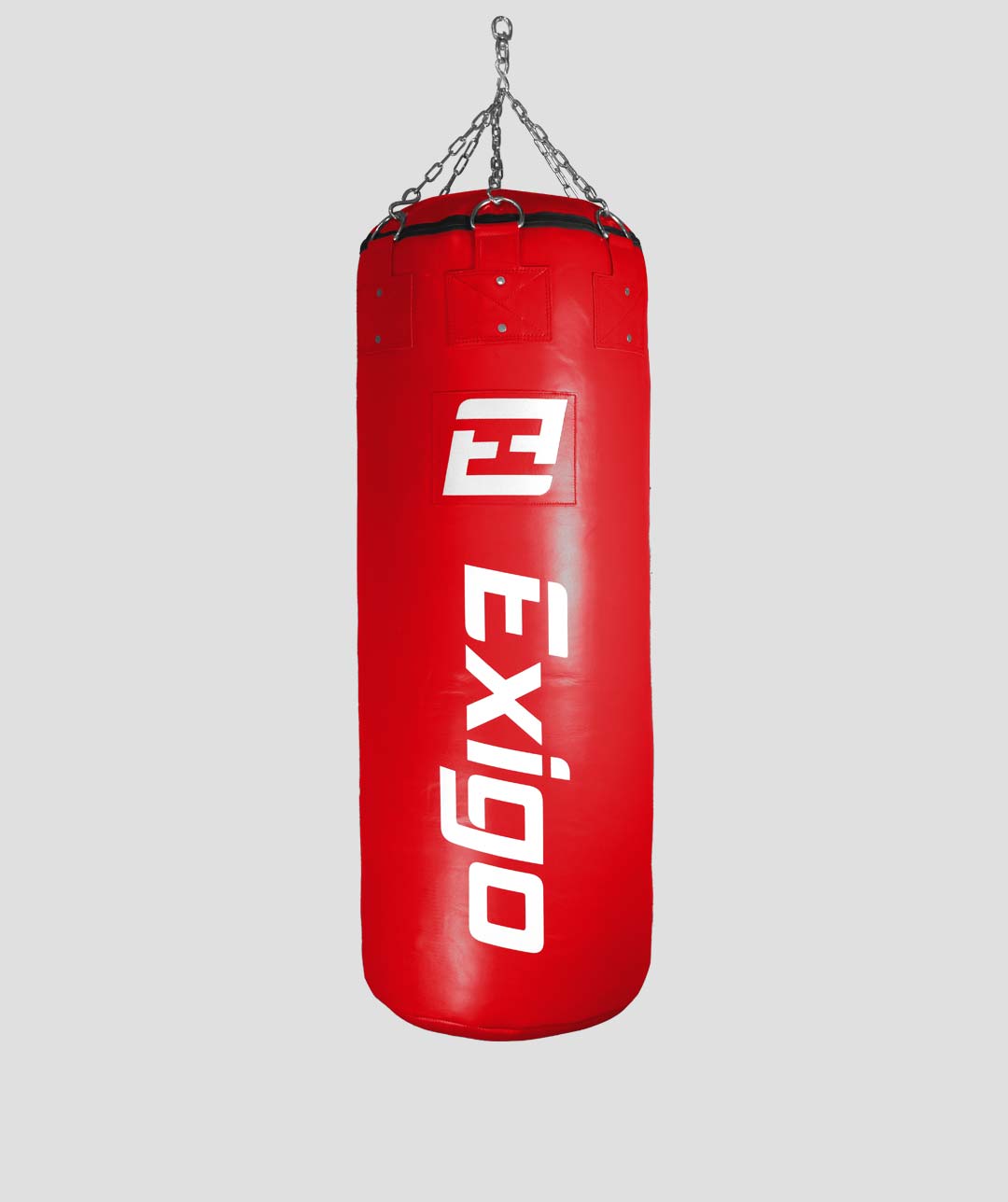 Exigo 4ft Jumbo Buffalo Classic Leather Punch Bag - Red