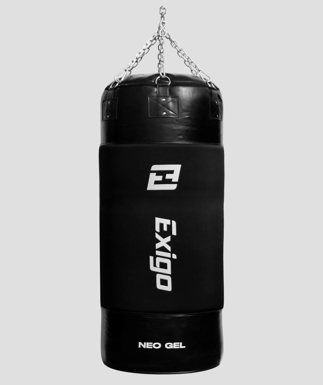 Exigo® Super Pro 5ft 125kg Neo Gel Leather Punch Bag - Black