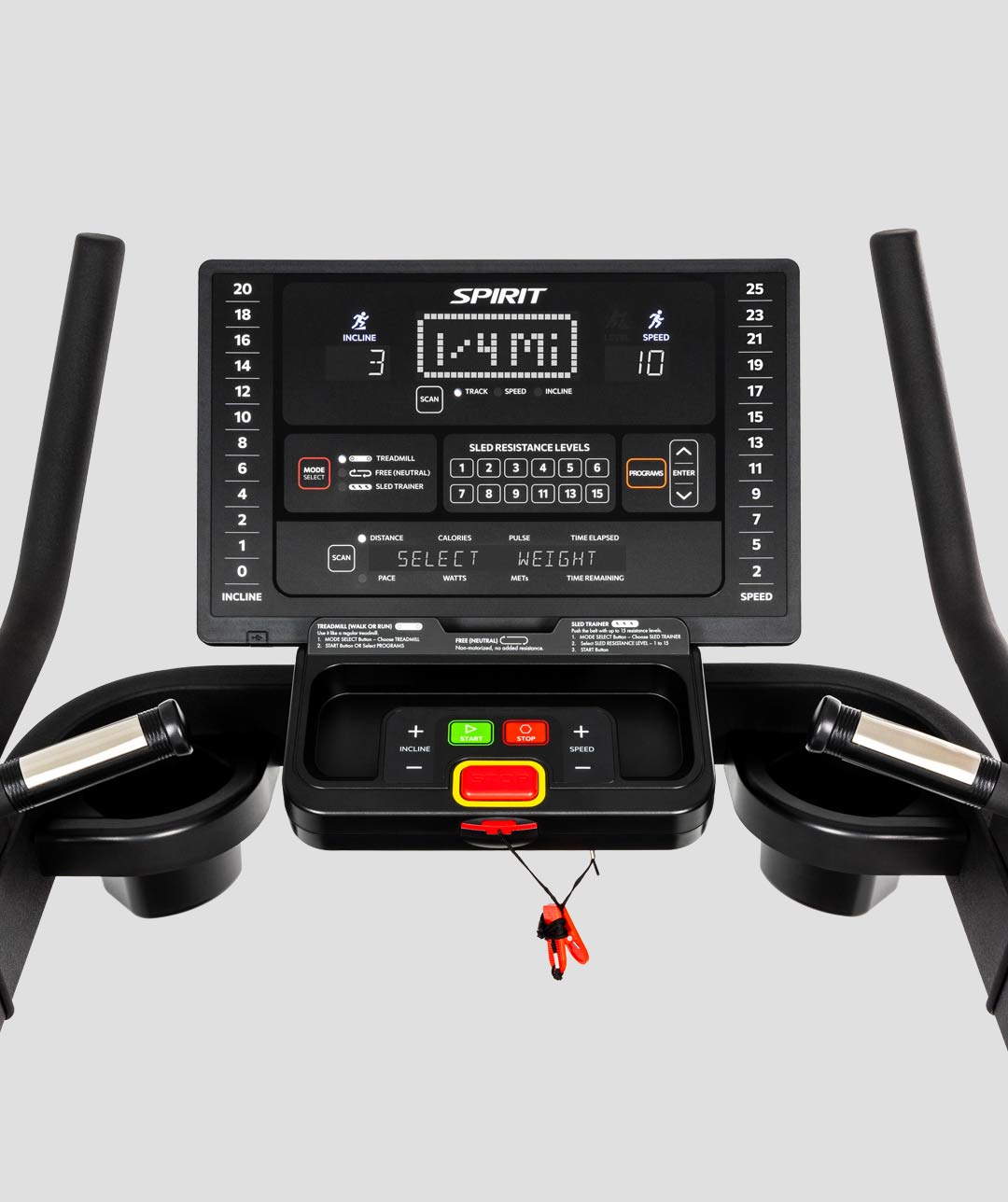 Spirit Fitness CTSBS900 Slat Belt Sled Treadmill