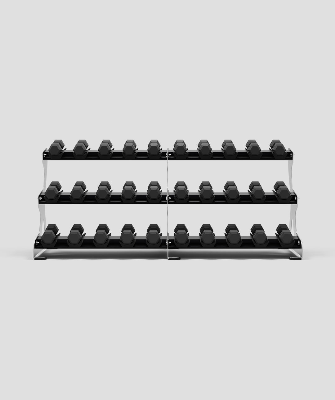 Exigo® 2.5m 3-Tier Dumbbell Rack