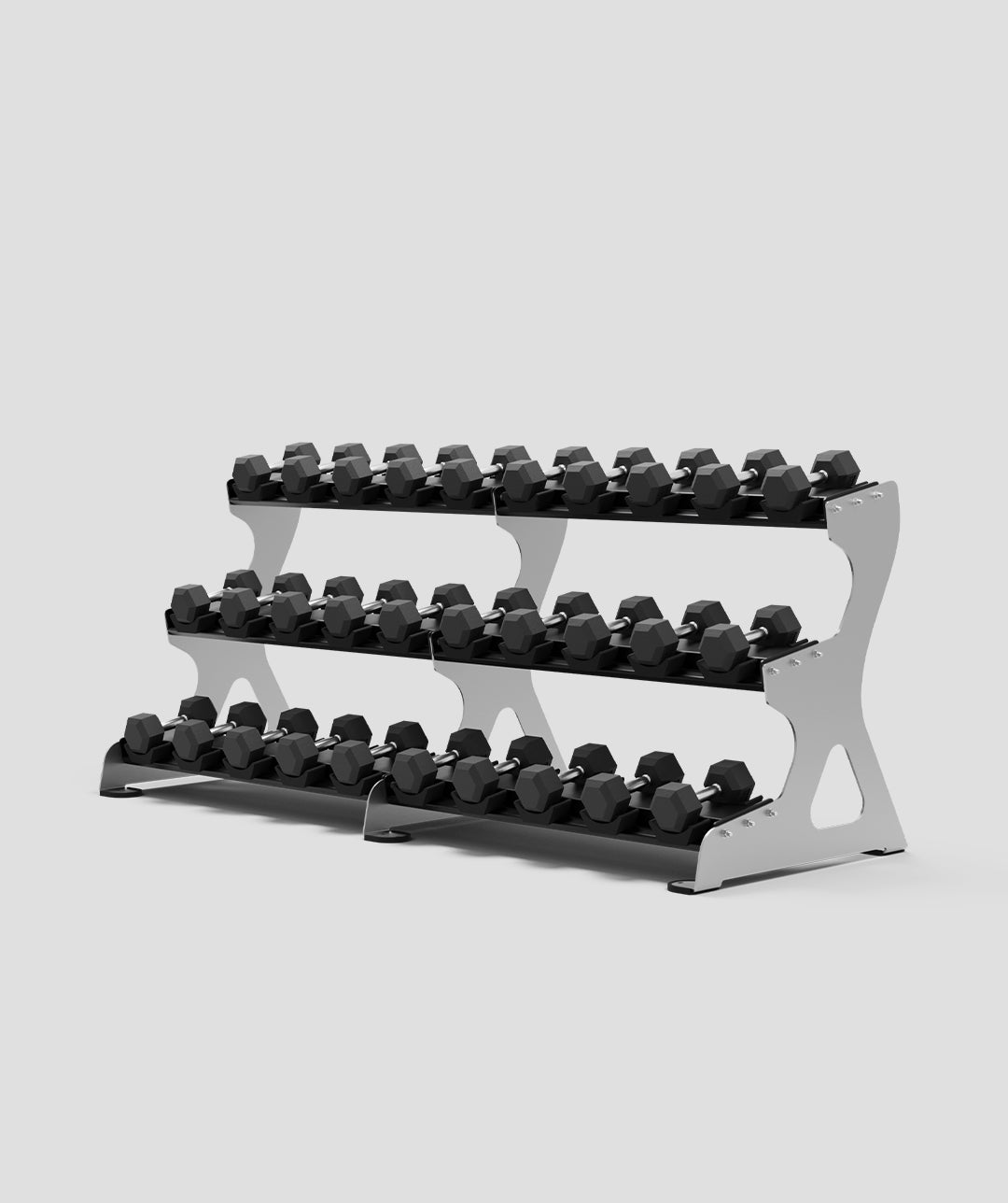 Exigo® 2.5m 3-Tier Dumbbell Rack