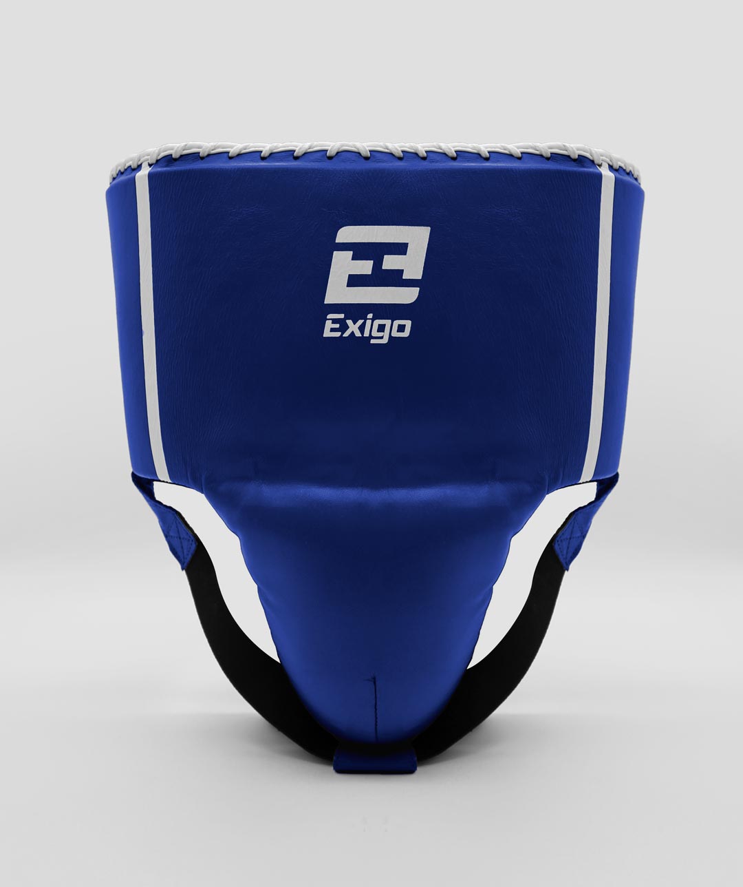 Exigo® C4 Classic Leather Abdominal Guard - Blue/White