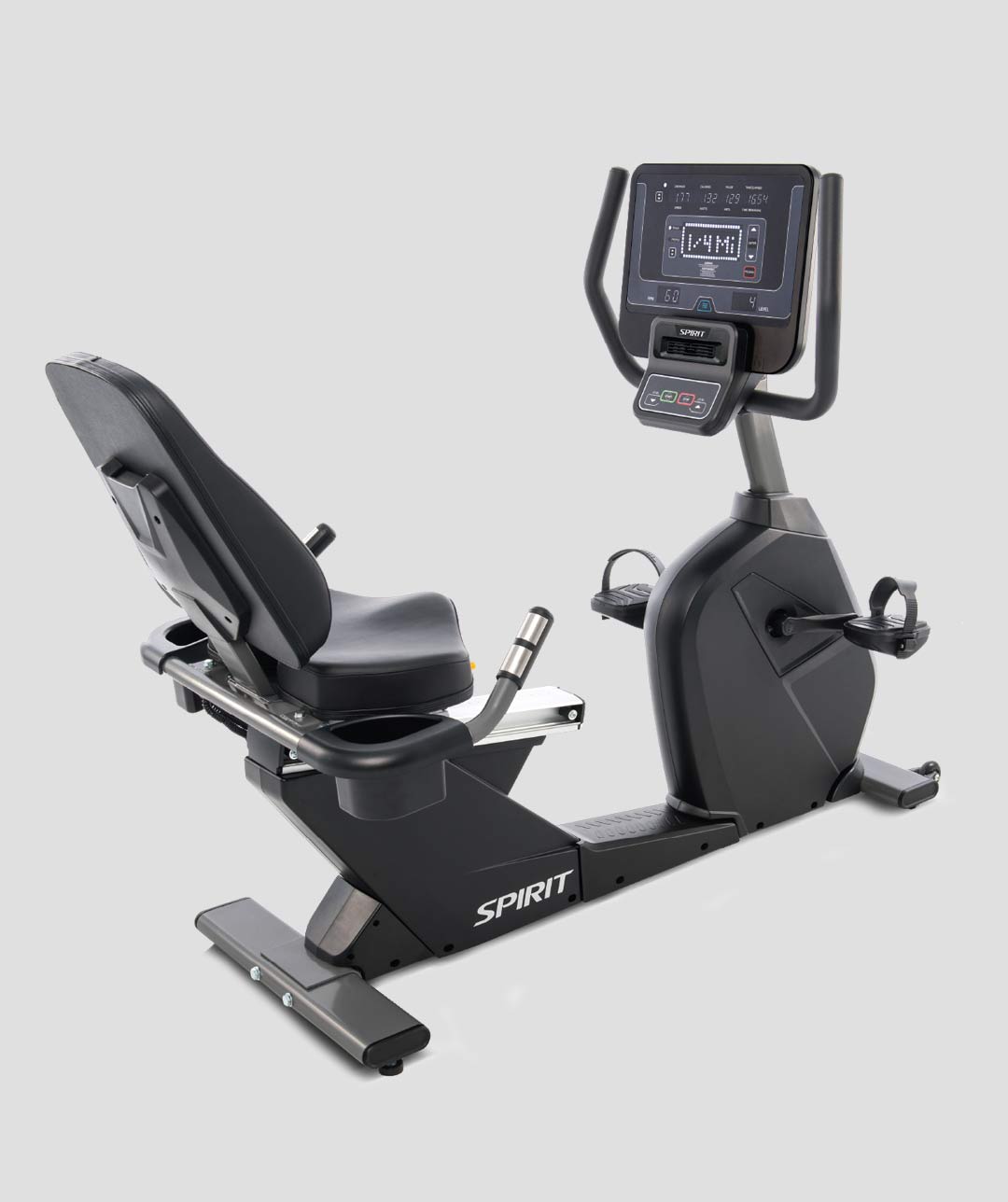 Spirit Fitness CR800+ Recumbent Bike - Graphite Grey