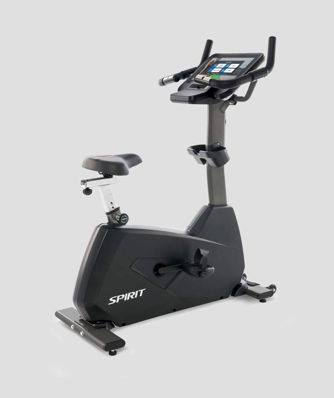 Spirit Fitness CU800ENT+ Upright Bike - Graphite Grey
