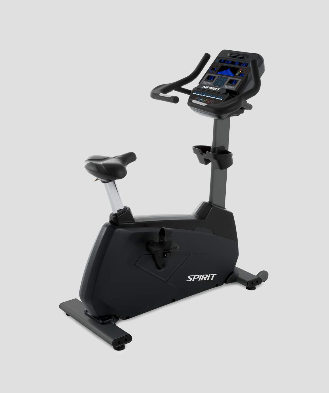 Spirit Fitness CU900 Upright Bike - Graphite Grey