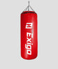 Exigo® Super Pro 4ft 60kg Jumbo Leather Punch Bag - Red