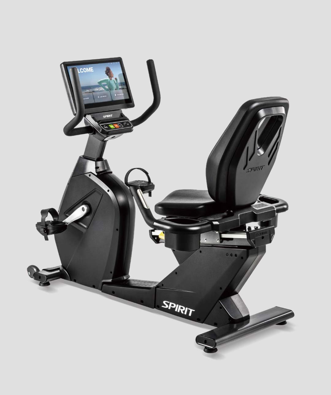 Spirit CR1000 ENT Recumbent Bike - Graphite Grey | Exigo®