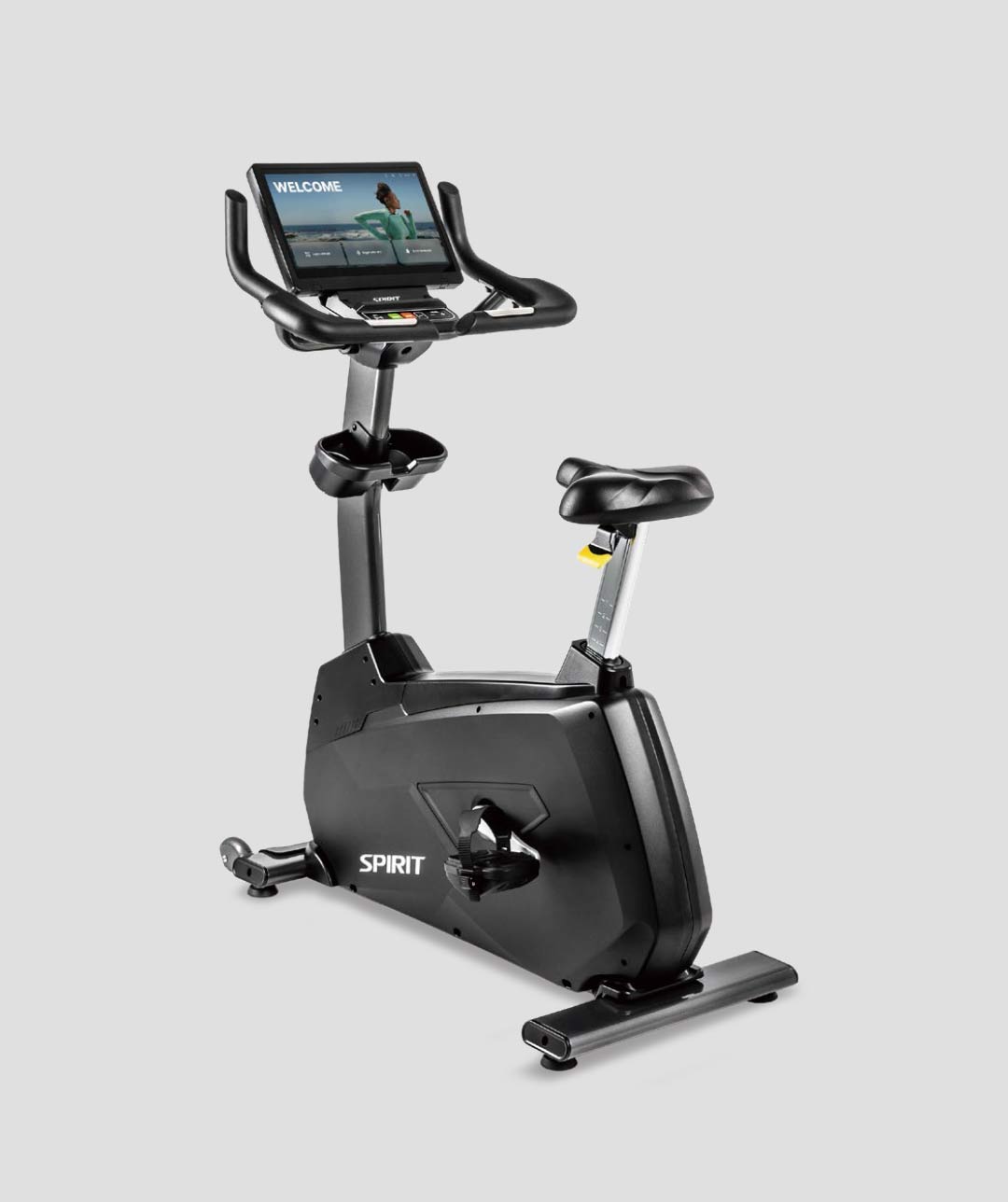 Spirit Fitness CU1000 ENT Upright Bike - Graphite Grey